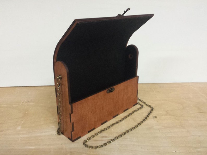 Vector Cutting Plan Wooden Purse CNC File Suitable For Commercial Use Puzzle The Project For Laser Cutting Digital Project Wooden Wallet