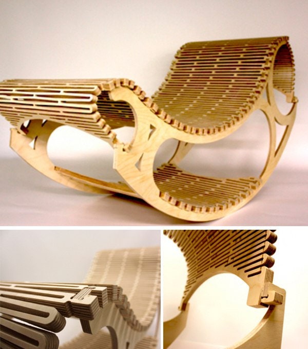 Digital Plan RockingChair Vector Cutting Plan is 3D Model for CNC Machining Relief Model for
