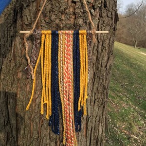 Bohemian Yarn Tapestry | Yarn Wall Hanging | Macrame Wall Hanging