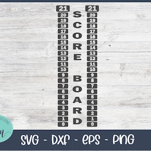Cornhole Scoreboard SVG, Download istantaneo, File stampabile, gioco da giardino, tabellone segnapunti, PNG, Silhouette, Cricut