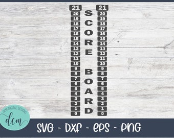 Cornhole Scoreboard SVG, Instant Download, Printable file, yard game, score board, PNG, Silhouette, Cricut