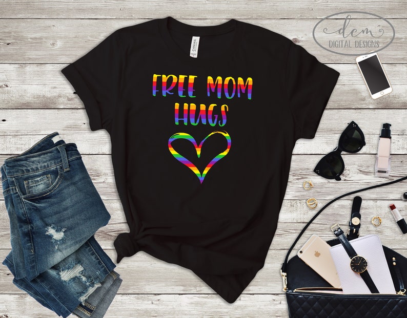 Download Free Mom Hugs rainbow SVG Awareness Pride Instant Download ...