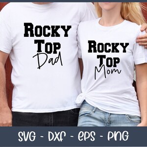 Rocky Top Dad en Rocky Top Mom SVG-bundel