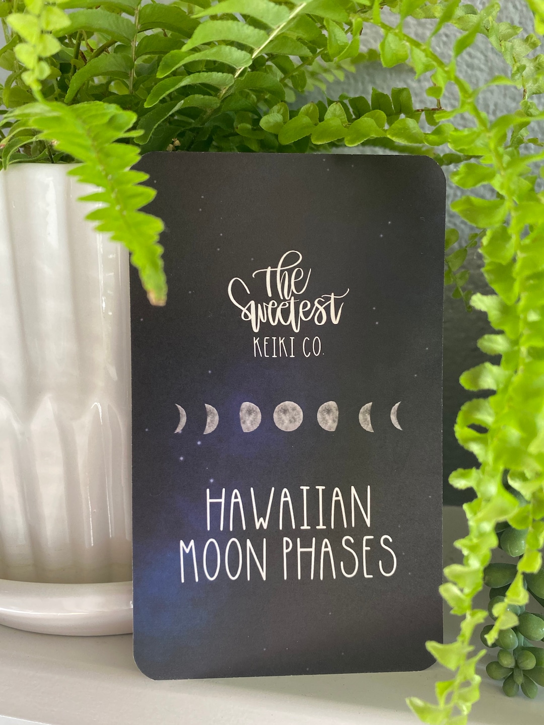 Hawaiian Moon Phase Flash Cards // Moon Phases // Flash Cards Etsy