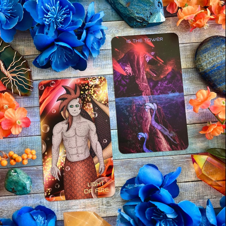 Baraja de Tarot de la Sirena Astral imagen 10