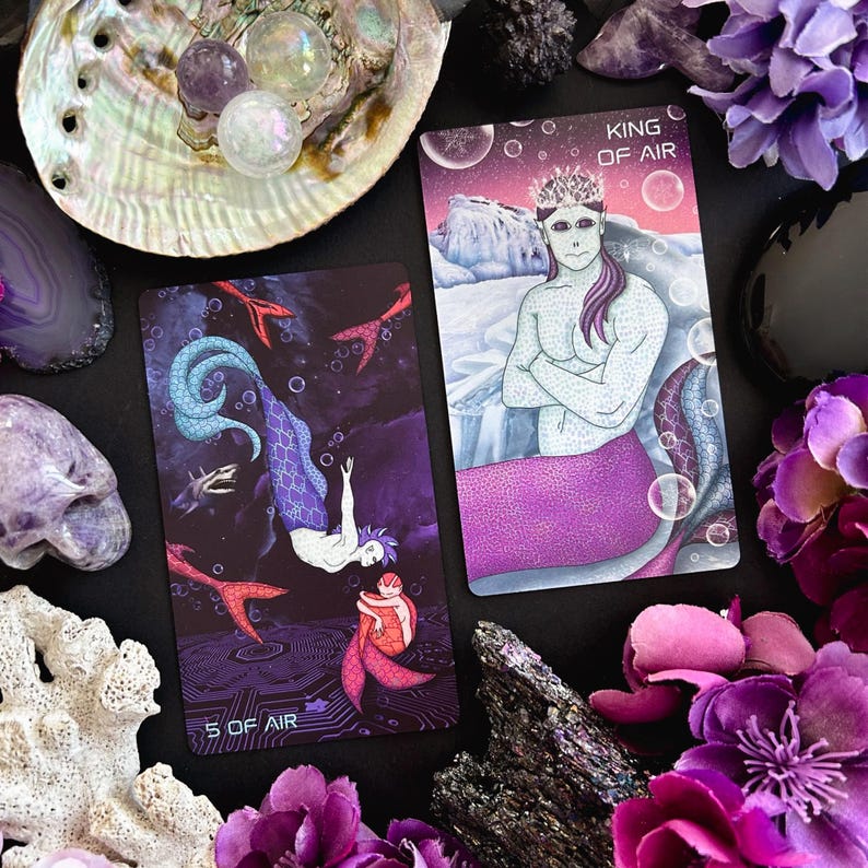 Baraja de Tarot de la Sirena Astral imagen 11
