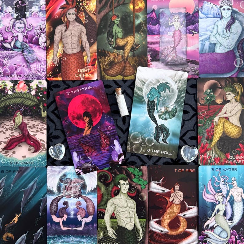 Baraja de Tarot de la Sirena Astral imagen 2