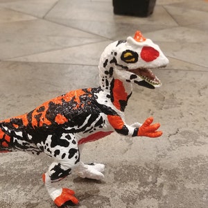 Hand-Painted Koi Allosaurus