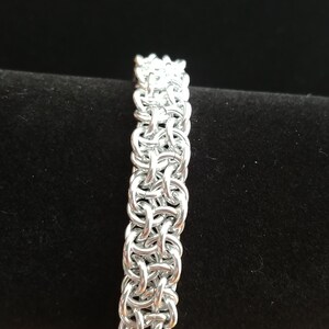 Square Wire Gold Byzantine Chain Maille Bracelet - Etsy