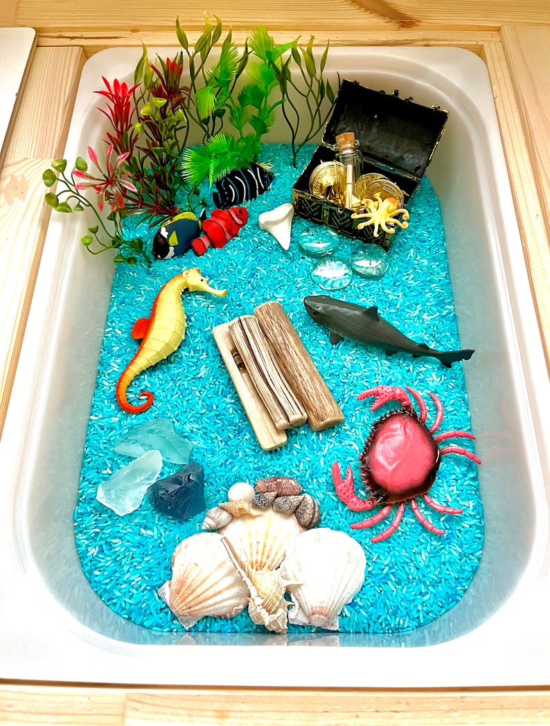 Ocean Pour & Play Sensory Kit Flisat Activity Sensory Etsy