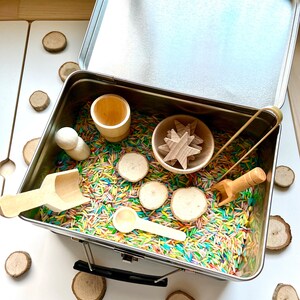 Toddler Montessori Sensory Bin, My First Sensory Bin | Sensory Rice Kit | Hands-on Play | Toddler Gift | Busy Box