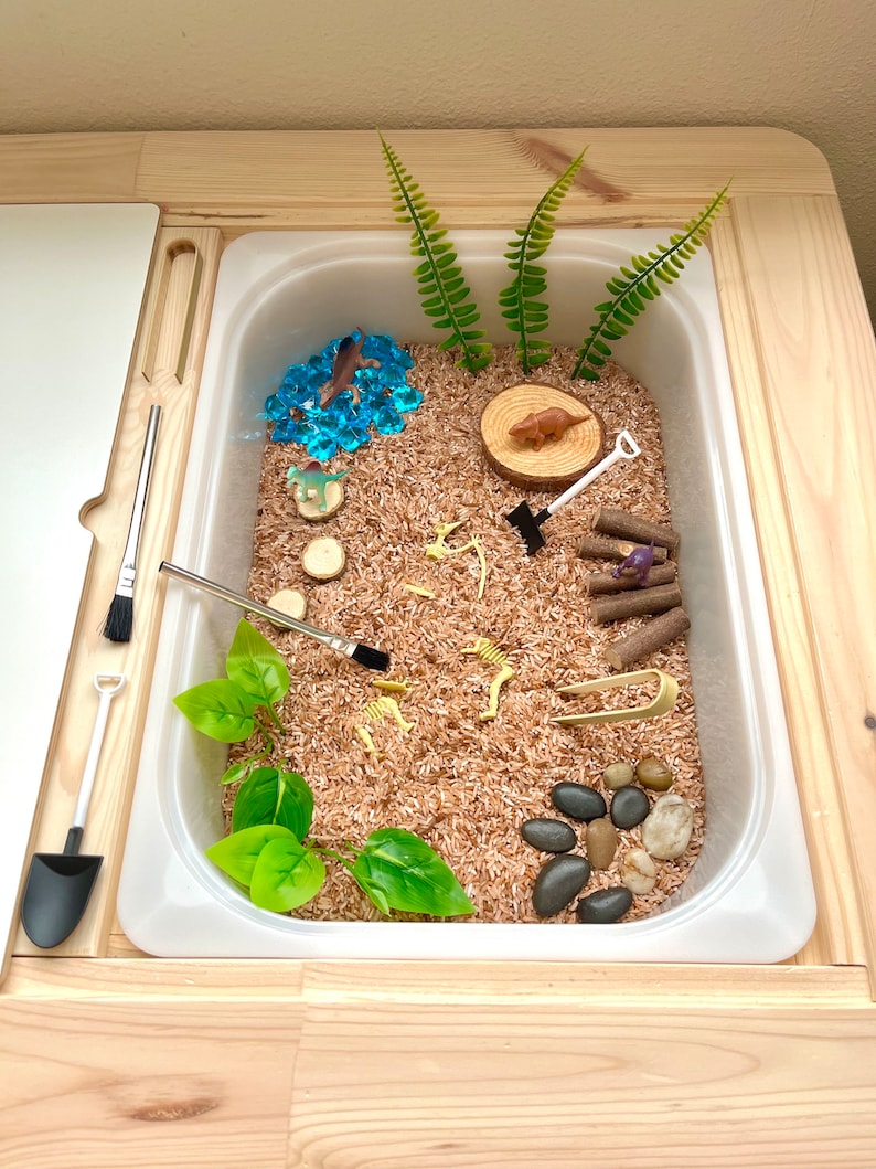 Dinosaur Excavation Pour & Play Sensory Kit | Flisat Activity Kit ...