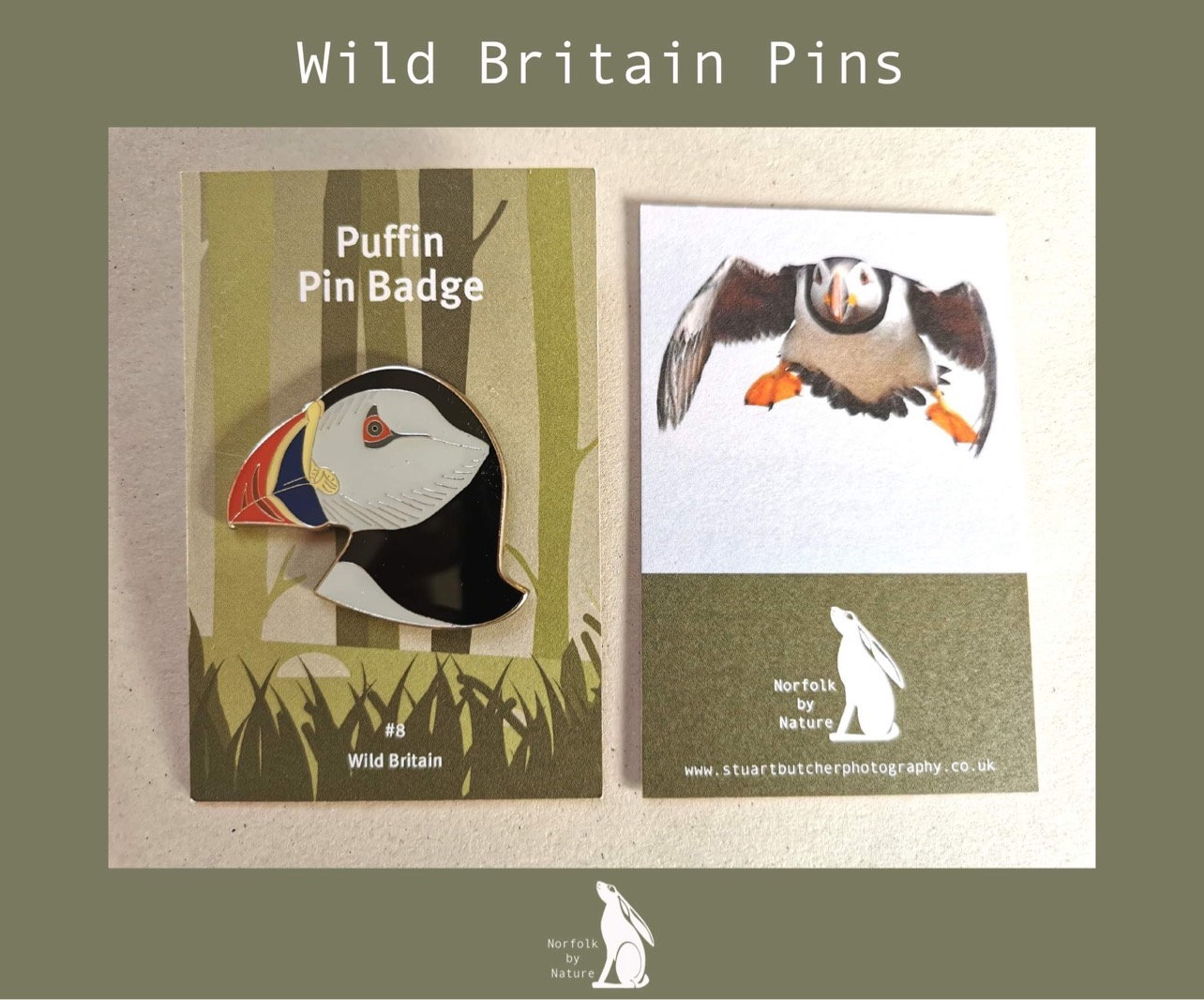 Puffin - #8 - Enamel Pin Badge - Wild Britain
