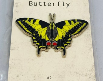 Swallowtail Butterfly Enamel Pin Badge - Norfolk Wildlife