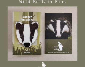 Badger - #5 - Enamel Pin Badge - Wild Britain