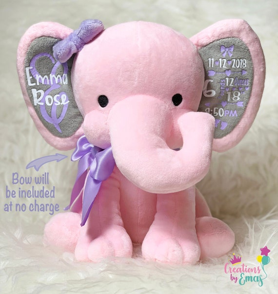 stuffed elephant for baby girl