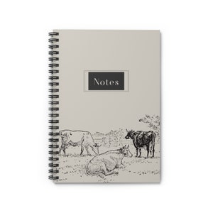 Kuhherde Spiral Notizbuch - Linierte Linie