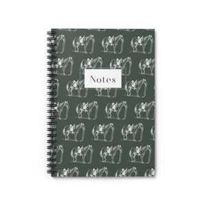 Saddle Horse Western Spiral Notebook - Ruled Line (Green)