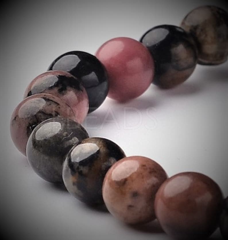 Rhodonite Rodochrosite Stretch Bracelets beads 8mm