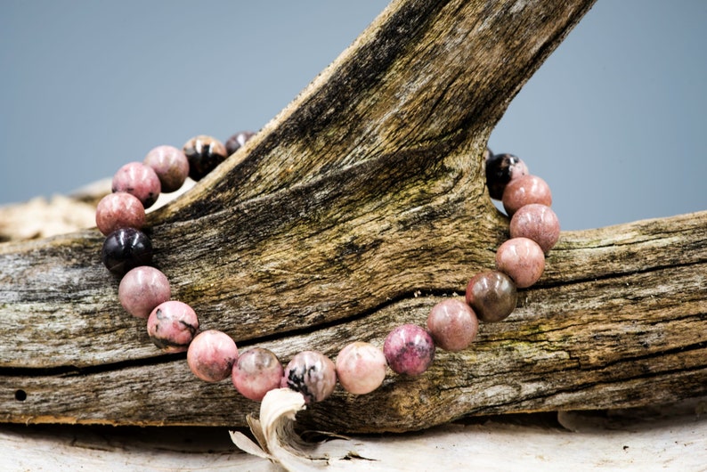 Rhodonite Rodochrosite Stretch Bracelets beads 8mm