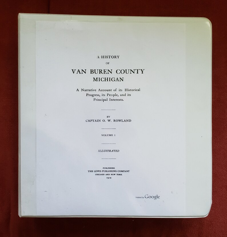 Find Relative Data History of Van Buren County Michigan Etsy