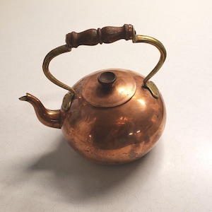 Tea for Two with Vintage Tagus Style 55 Copper Teapot Made in Portugal
