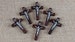 Set of 6 Small Wood Crucifixes -- perfect to wear for for religious projects like rosary making 