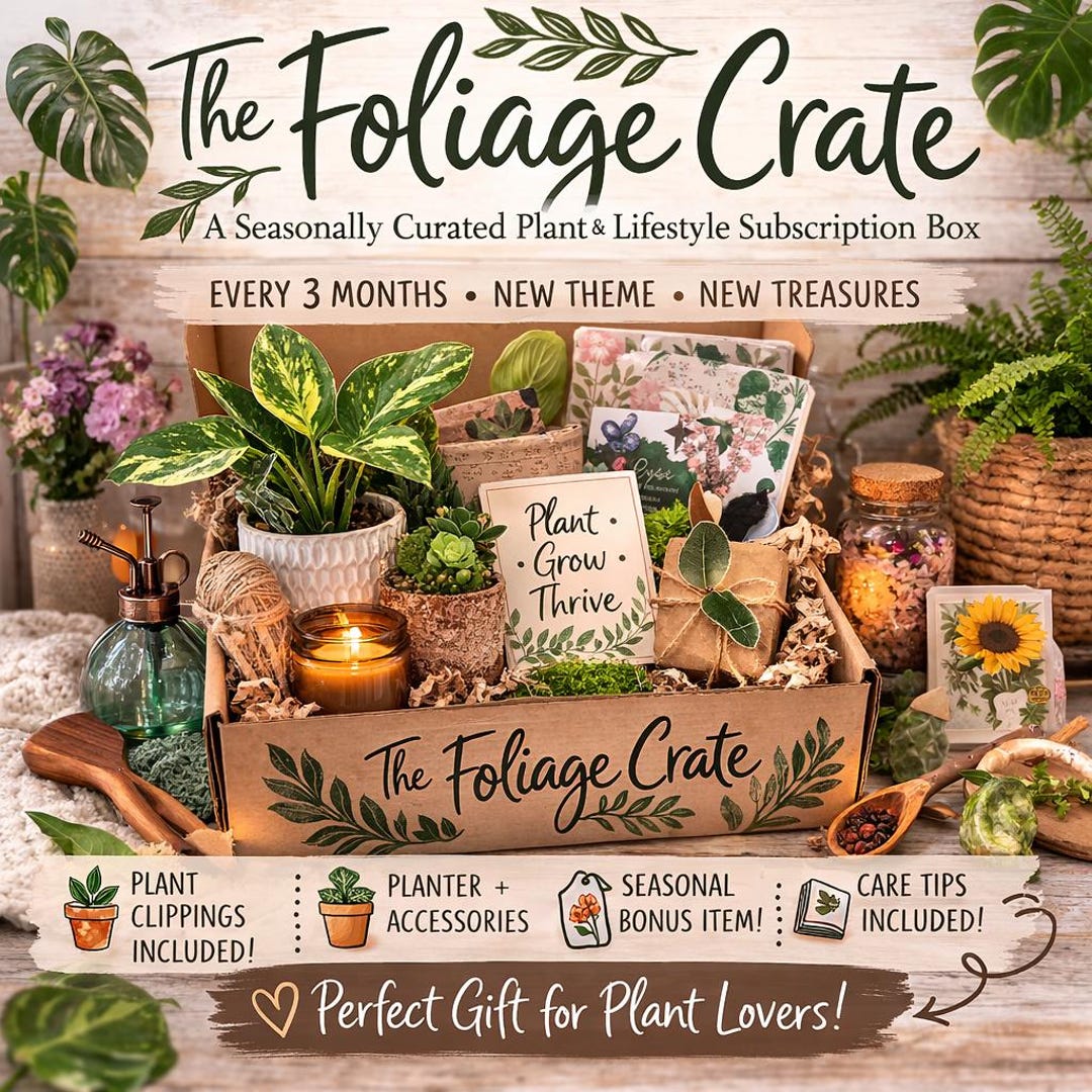 Plant Lover Gift Box – Botanical Self Care Gift, Houseplant Gift Set ...