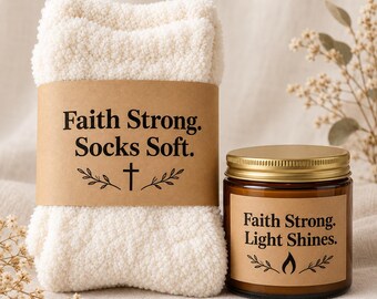 Christian Fuzzy Socks, Cozy Faith Gifts for Women, Birthday for her