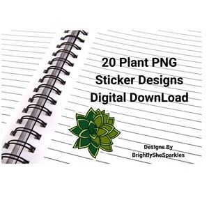 Succulent PNG Sticker Bundle