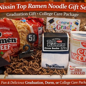 Nissin Top Ramen Noodle Gift Set Graduation gift college care package