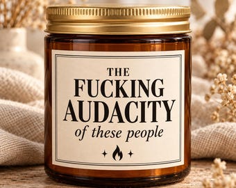 Funny Coworker Candle, Work Bestie Gift, Sarcastic Office Humor, Amber Jar Candle