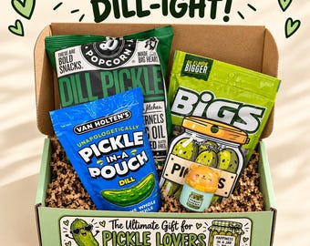 Pickle Lover Gift Box | College Care Package | Finals Survival Kit | Pickle Gift for Her | Pickle Gift for Him | Christmas Gift