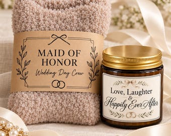 Wedding Party Fuzzy Socks Gifts Bride, Mother of the Bride, Mother of the Groom, Maid of Honor, Matron of Honor, Bridesmaid party favors