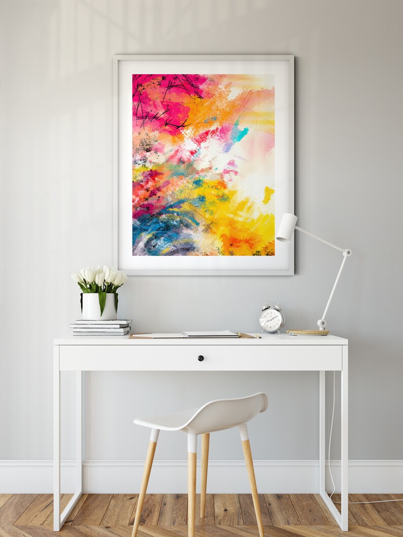 Colorful Abstract Art Digital Download Printable Art Etsy
