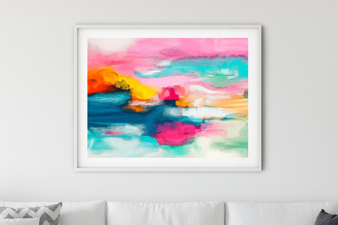 Colorful Abstract Art Digital Download Printable Art Etsy