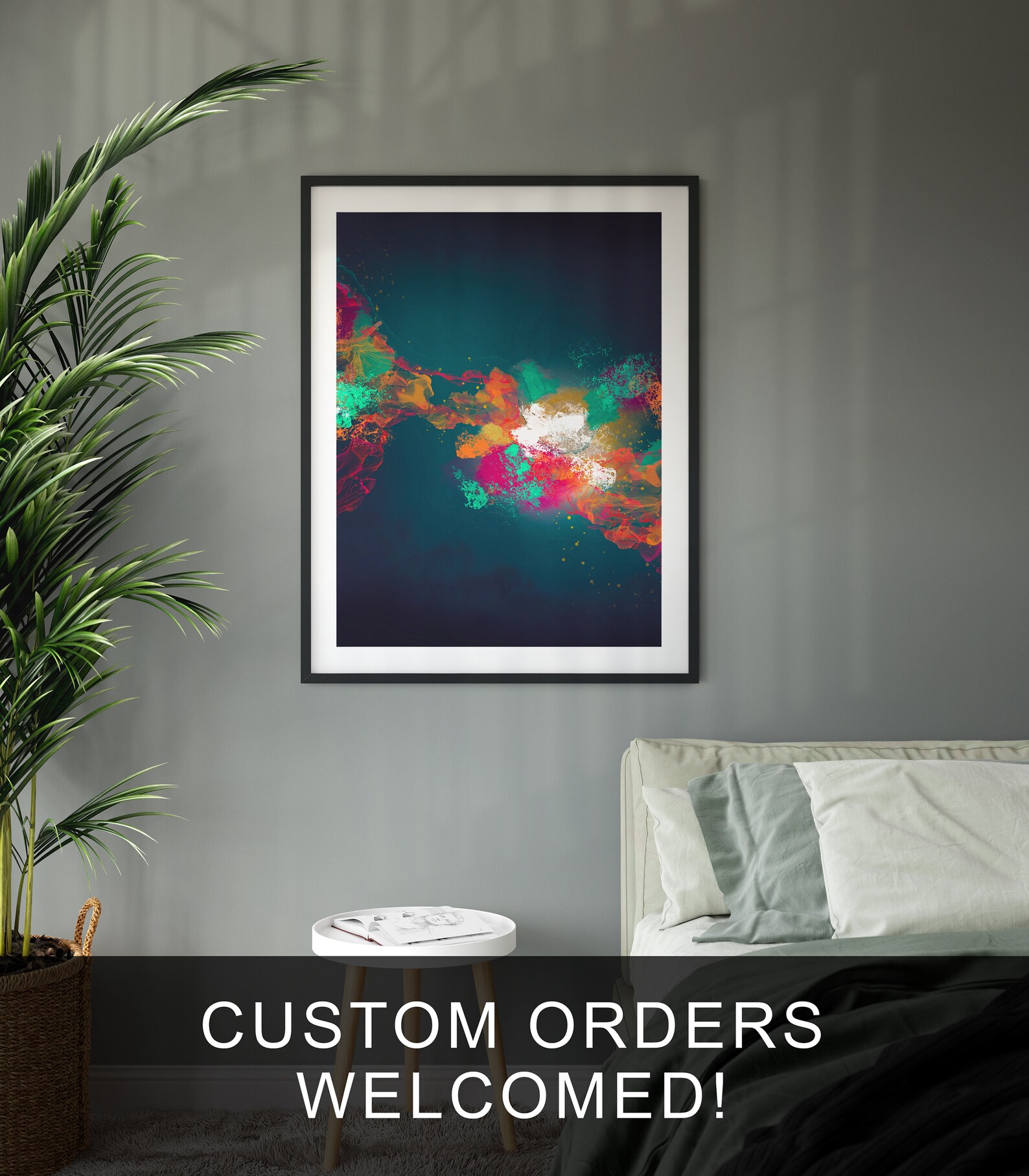 Colorful Abstract Art Digital Download Printable Art Etsy