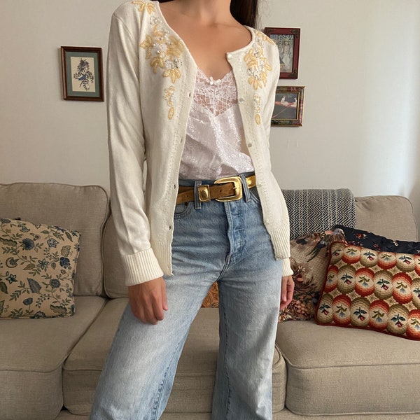 Embellished Cardigan Etsy