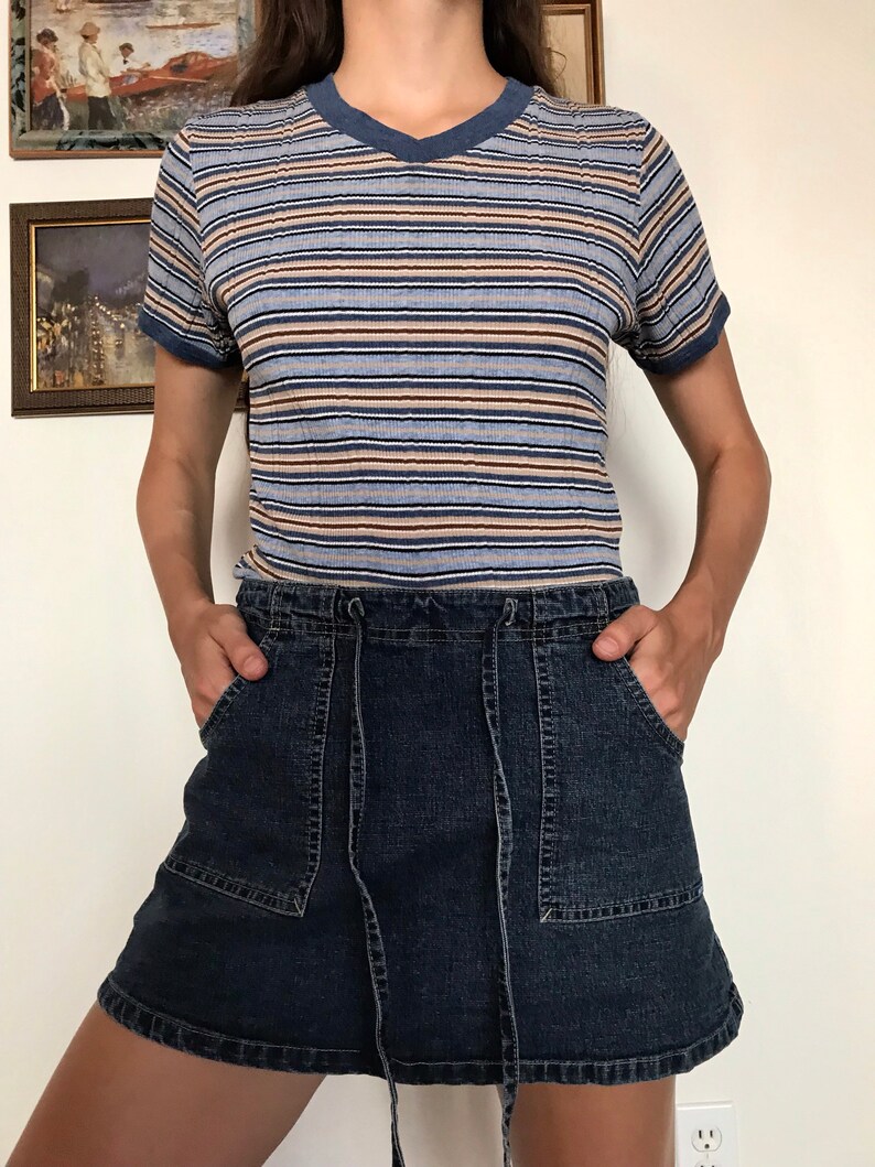 skirt over jeans 90s