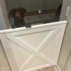 Baby gate | Baby gate for stairs | Custom baby gate | Wooden baby gate | Dog gate | Half door | Baby gate with cat door | Barn door gate