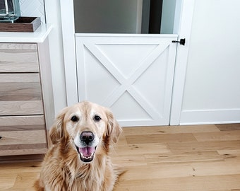 Custom wooden gate | Baby gate | Pet gate | Stairway gate| White wooden baby gate| Farmhouse gate| Barn door baby gate| Baby gate for stairs