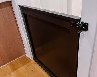 Custom Black gate | Baby gate | Pet gate | Stairway gate| Black wooden baby gate| Farmhouse gate| Barn door baby gate| Baby gate for stairs