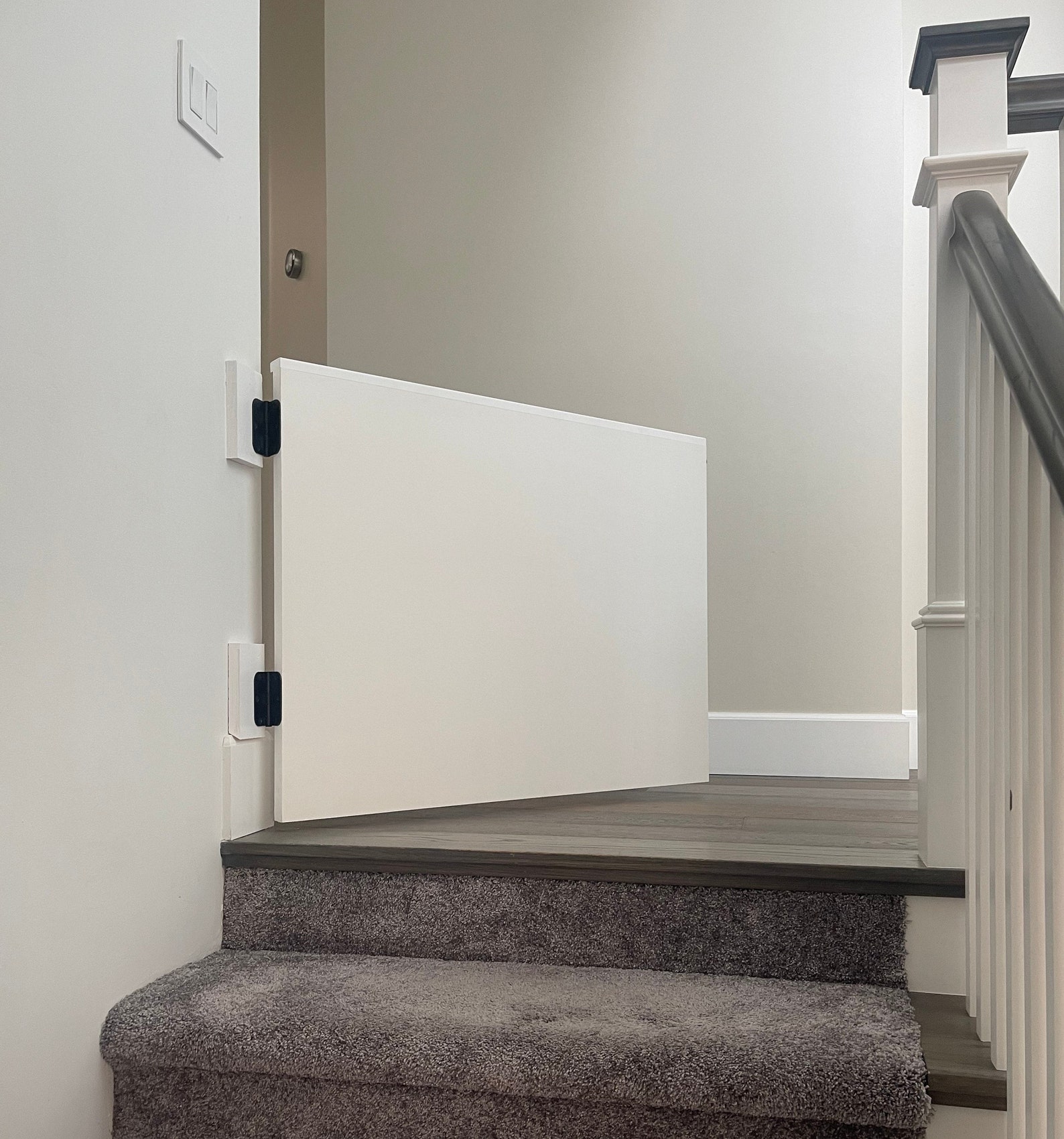 Custom Wooden Gate Baby Gate Pet Gate Stairway Gate Rustic Wood Baby