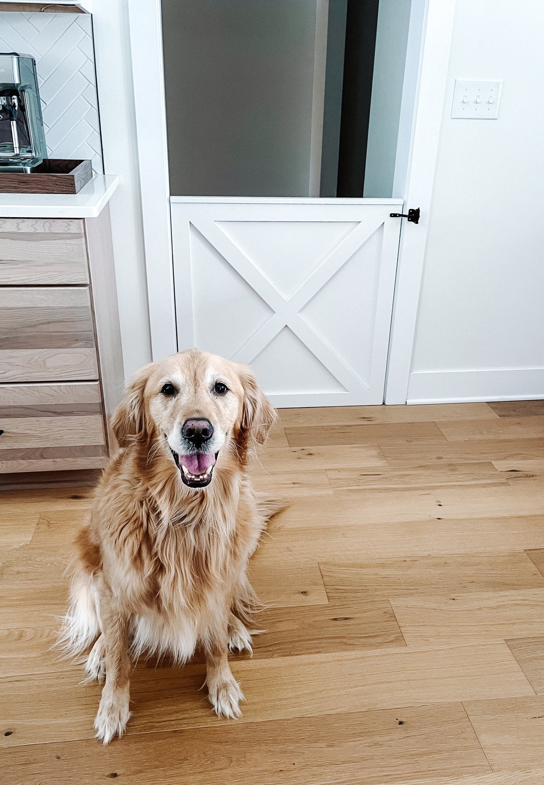 Custom Wooden Gate Baby Gate Pet Gate Stairway Gate White Wooden Baby