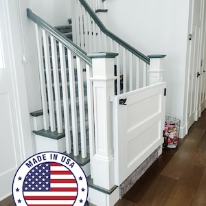 Wooden Baby gate | Baby gate | Dog Gate | Made to Order | Pet gate | Baby gate for stairs | Made in USA | White baby gate | Handmade Gate