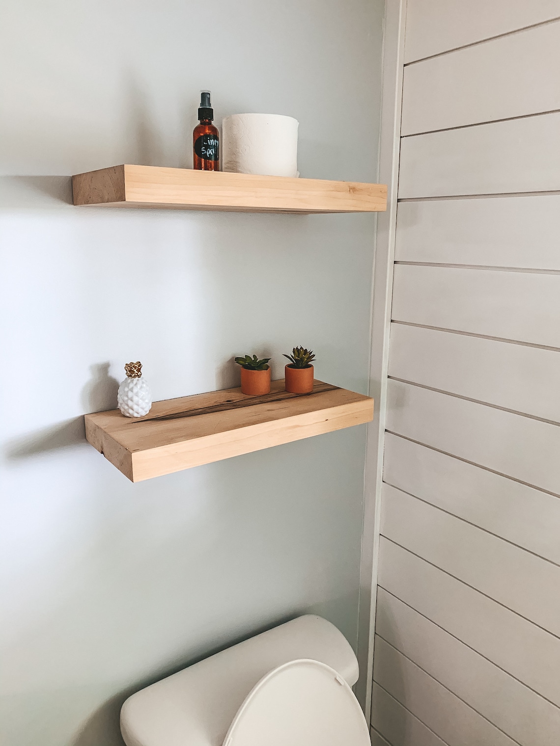 Solid Wood Floating Shelves Easy to Install Maple Floating Etsy