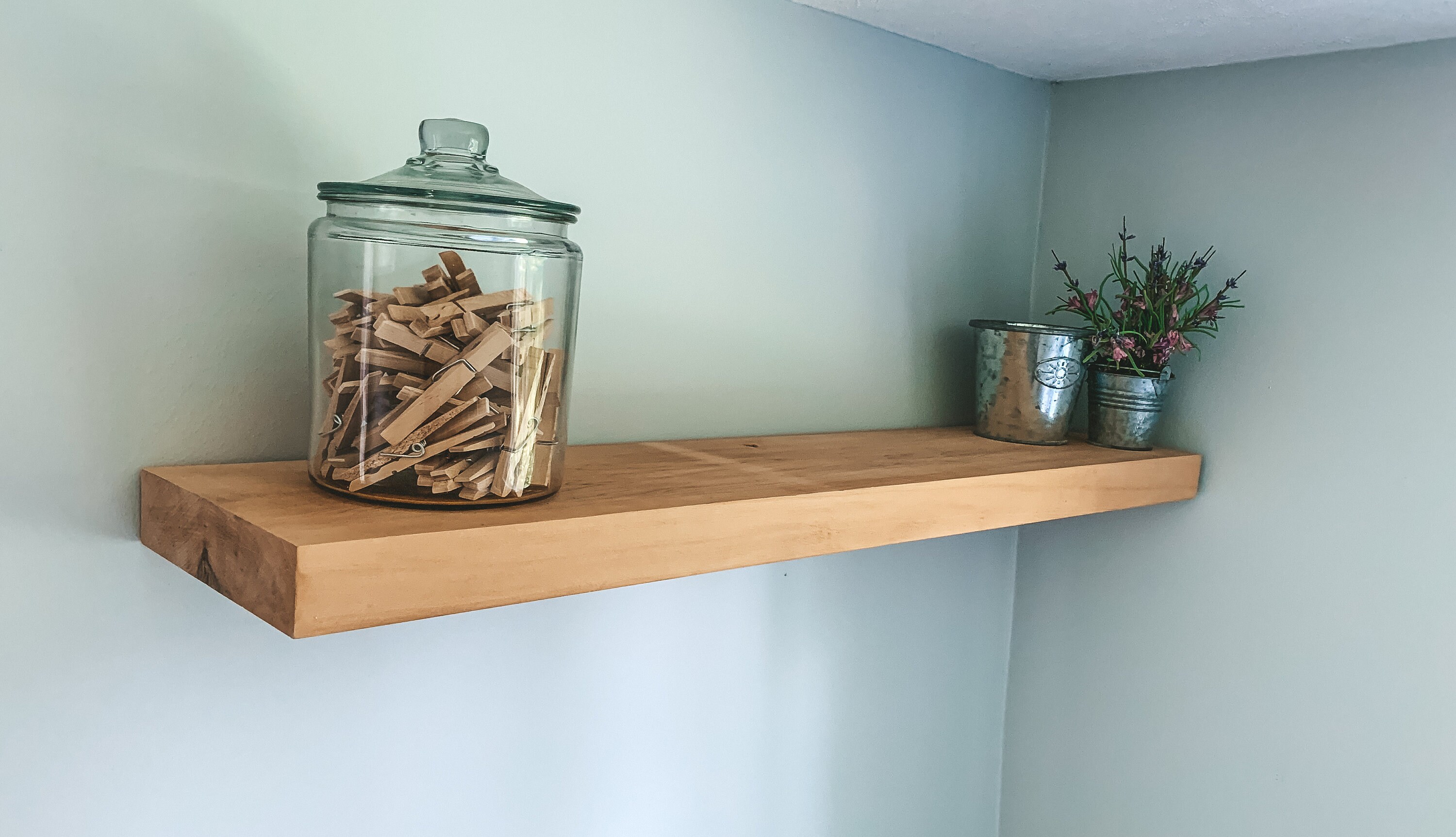 Solid Wood Floating Shelves Easy to Install Maple Floating Etsy