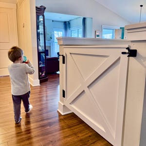 Custom Wooden Farmhouse Gate | Baby, Pet, Stairway Barrier