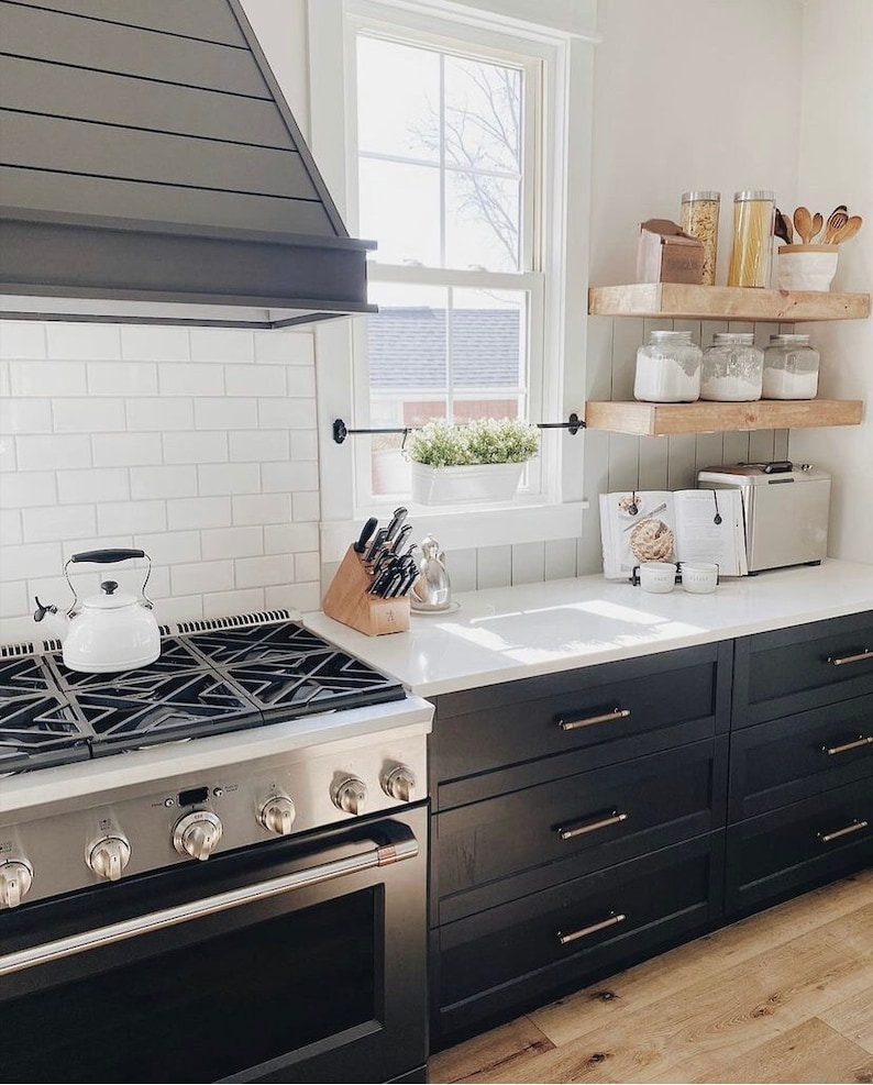 Floating Shelves Floating Shelf Floating Kitchen Shelves Etsy