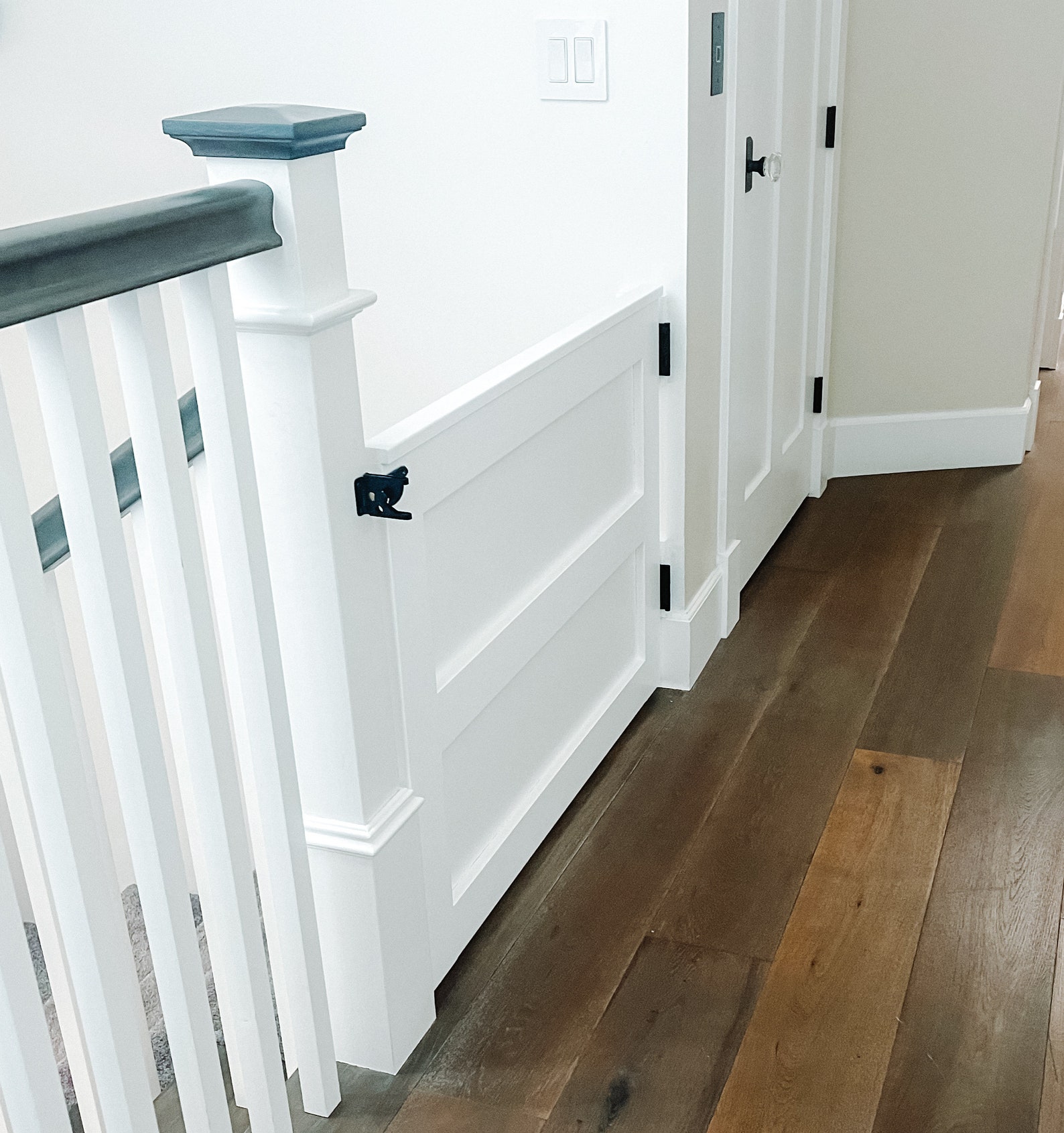 Custom Wooden Gate Baby Gate Pet Gate Stairway Gate White Wooden Baby